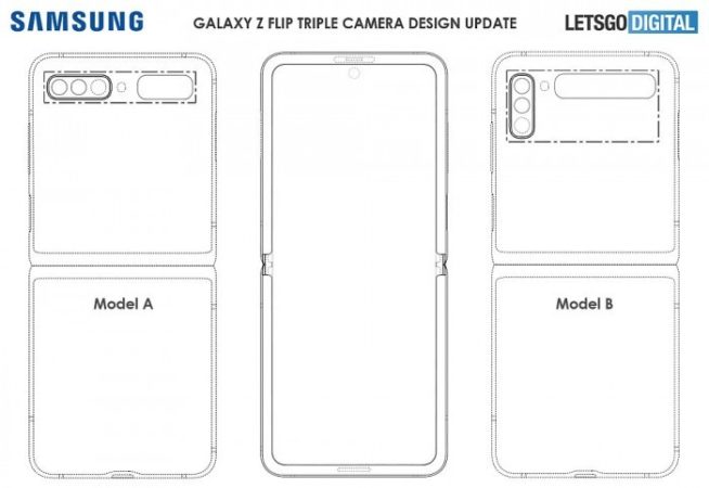 Galaxy Z Flip2折叠屏手机外观