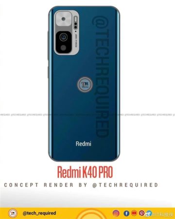 RedmiK40手机高清渲染图